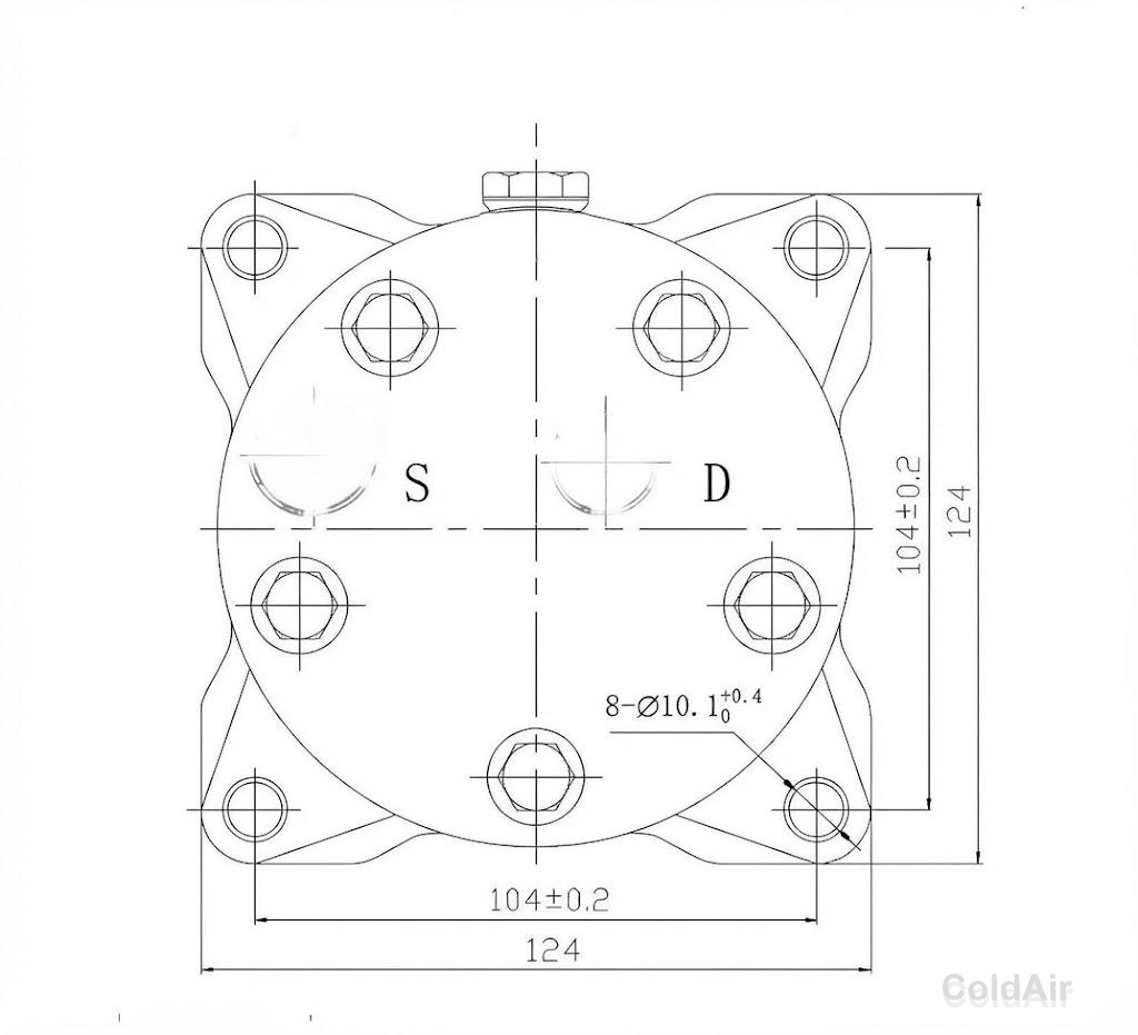 RC-U0826(5H14,24v,A2)  выходы горизонтальные (O-ring) 3/4