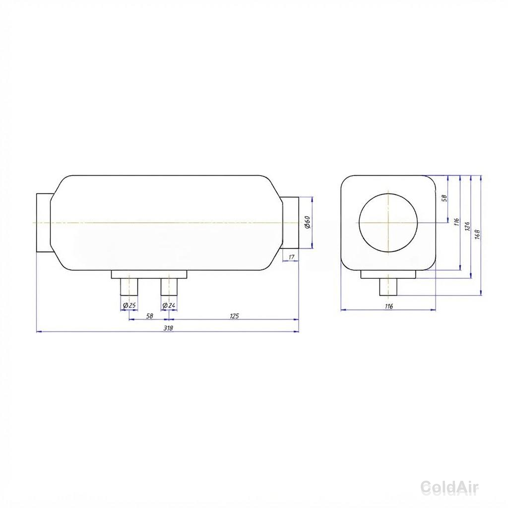 RC-U03101, отопитель воздушный, аналог Eberspacher D2, 2kw, 24V