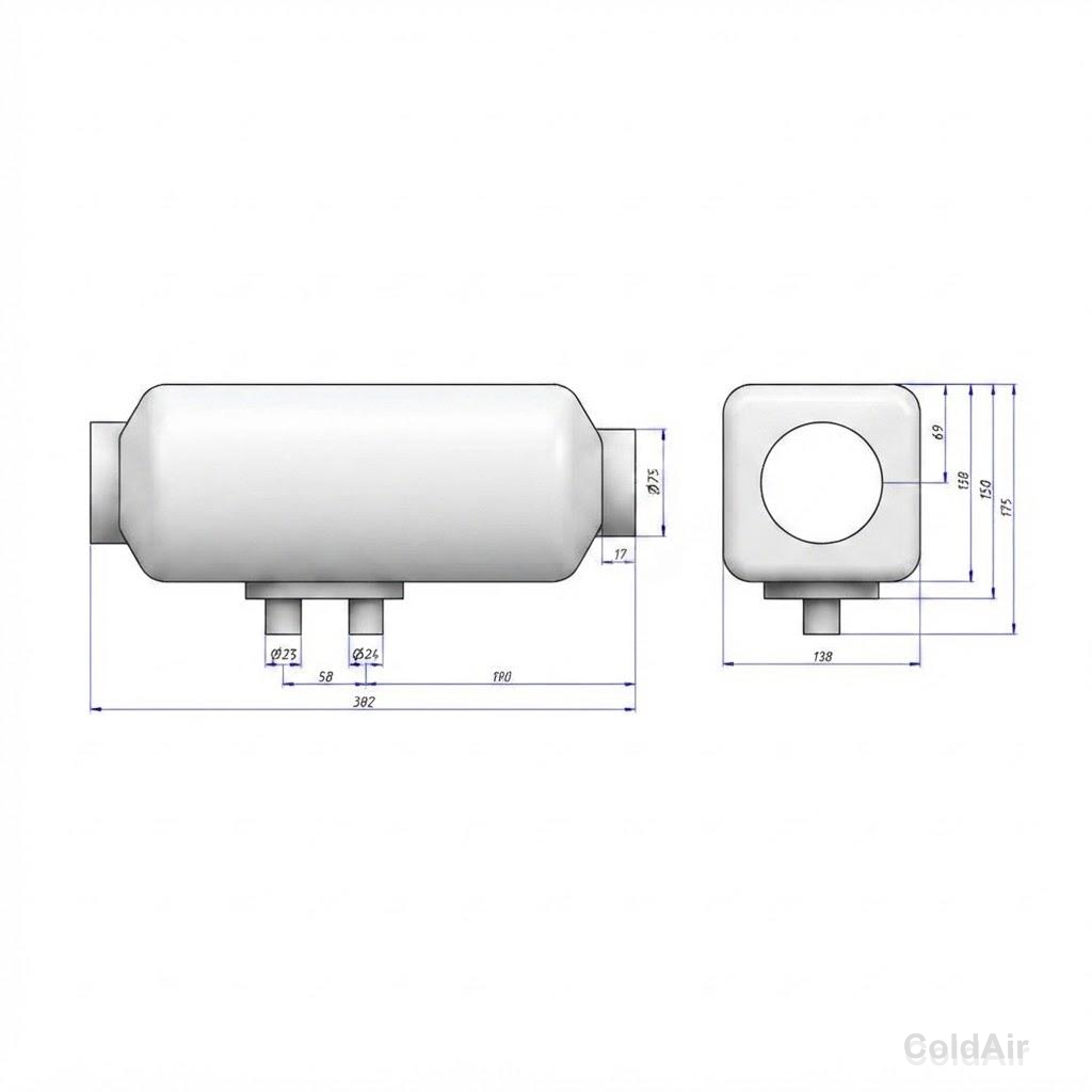 RC-U03103, отопитель воздушный, аналог Eberspacher D4, 5kw, 24V