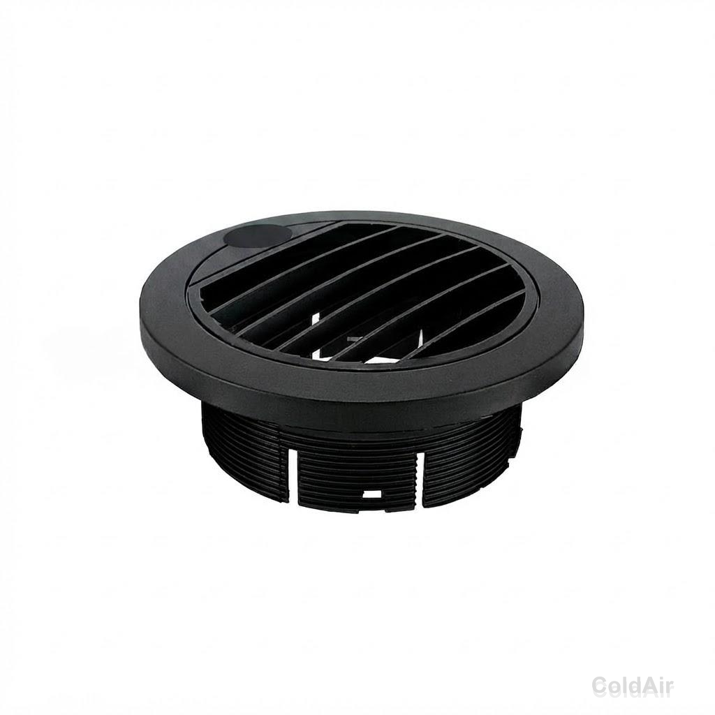 RC-U0334, дефлектор Ø 90 мм., поворотный, черного цвета