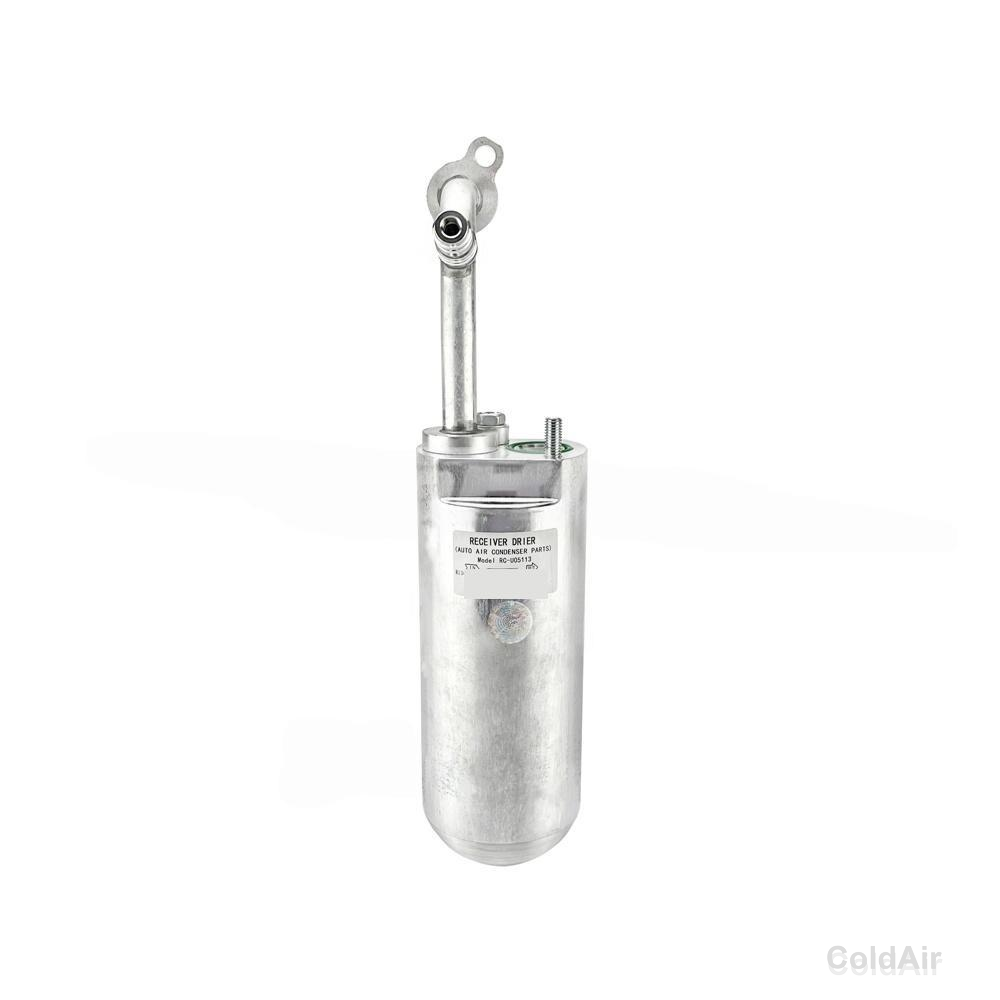RC-U05113, ресивер (фильтр-осушитель), 330×205×80, V=800мл., NECK (Ø17.8мм) с фланцем, PAD (Ø20.5мм), портом Н (16мм) R134a