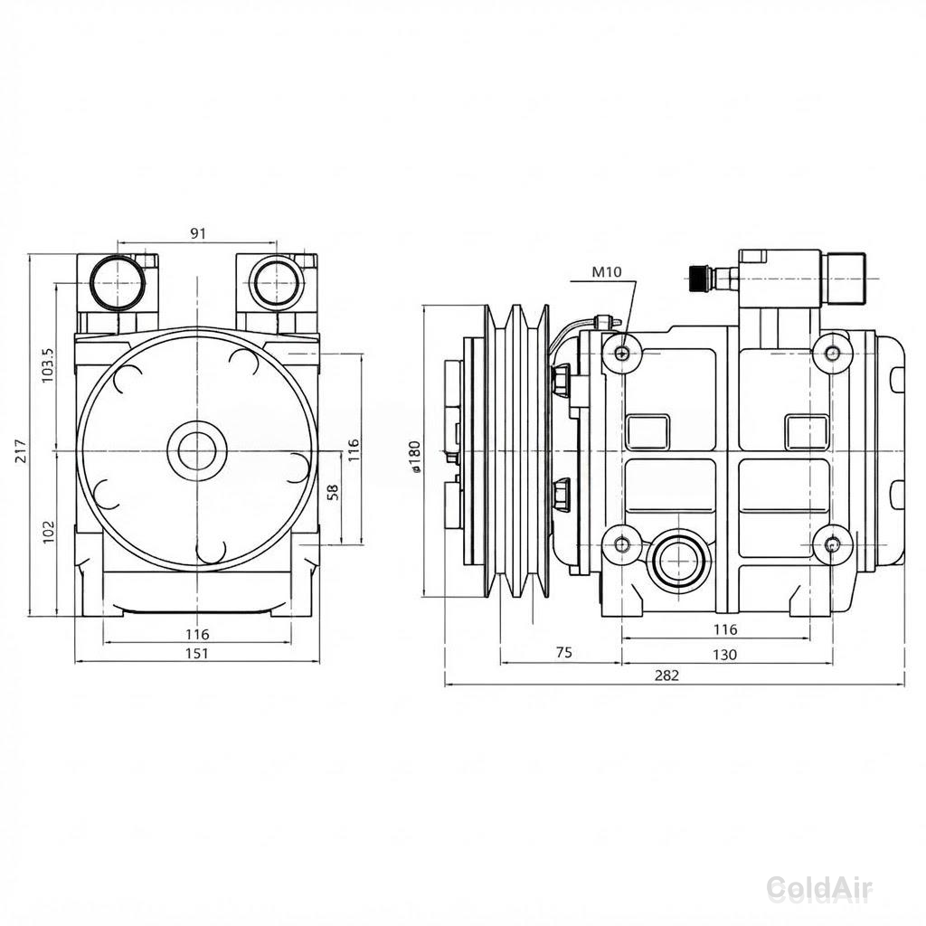 RC-U08694 (TM-43, B2, 24V), вход резьба М36х1,5, выход резьба М27х1,5, O-Ring