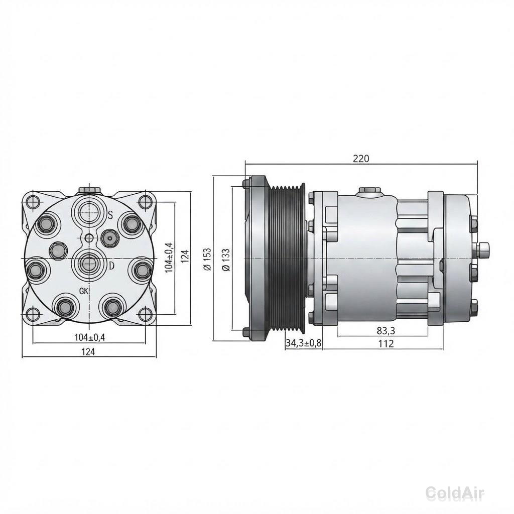 RC-U08699 (7H15,24V,PV8) выходы горизонтальные, вход/выход Ø 16,5 мм.