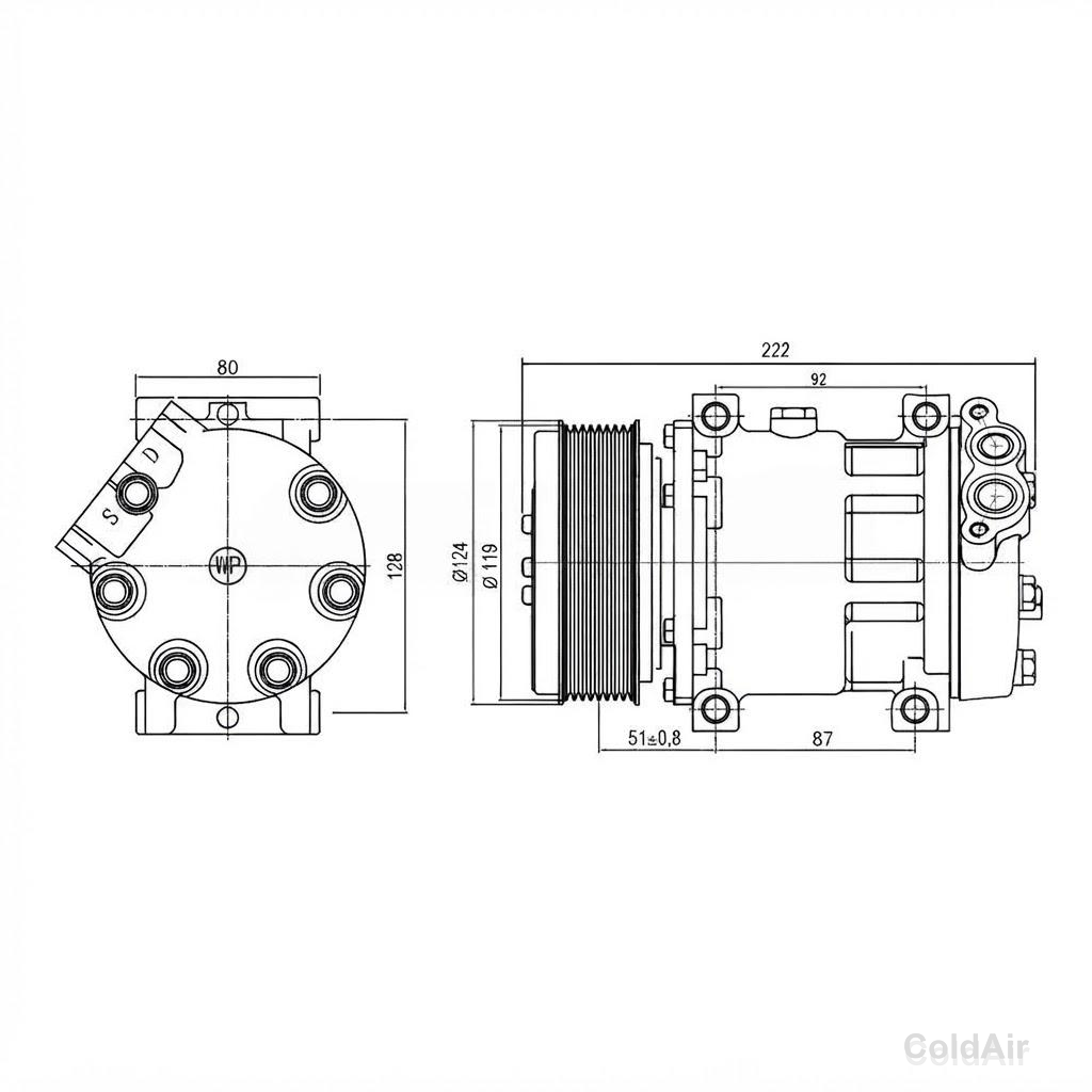 RC-U08700 (7H15,12V,PV8) выходы вертикальные, вход Ø 15 мм., выход Ø 12,5 мм.