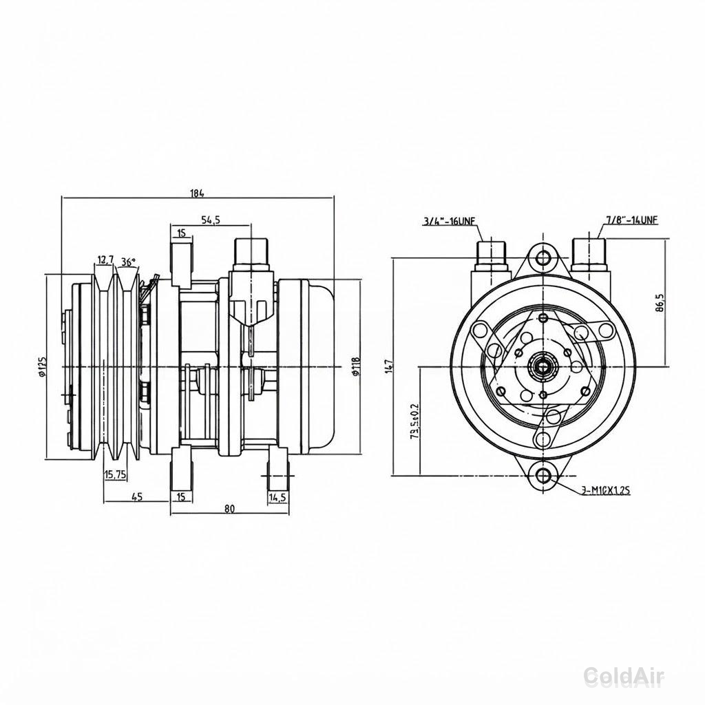 RC-U08702 (Zexel,12V,А2) выходы вертикальные, 3/4