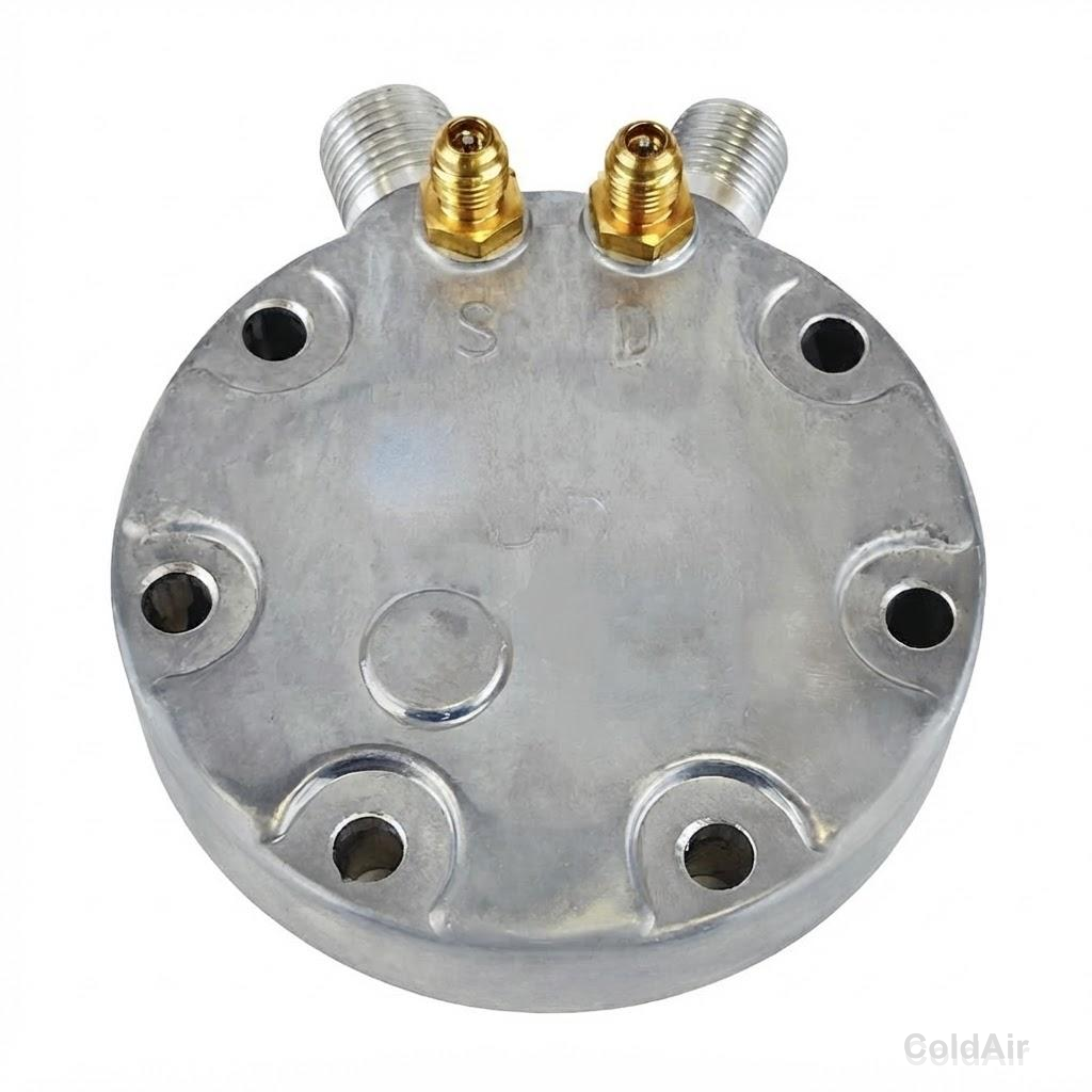 Крышка RC-U08727 на компрессора Sanden 7Н, O-Ring, 3/4