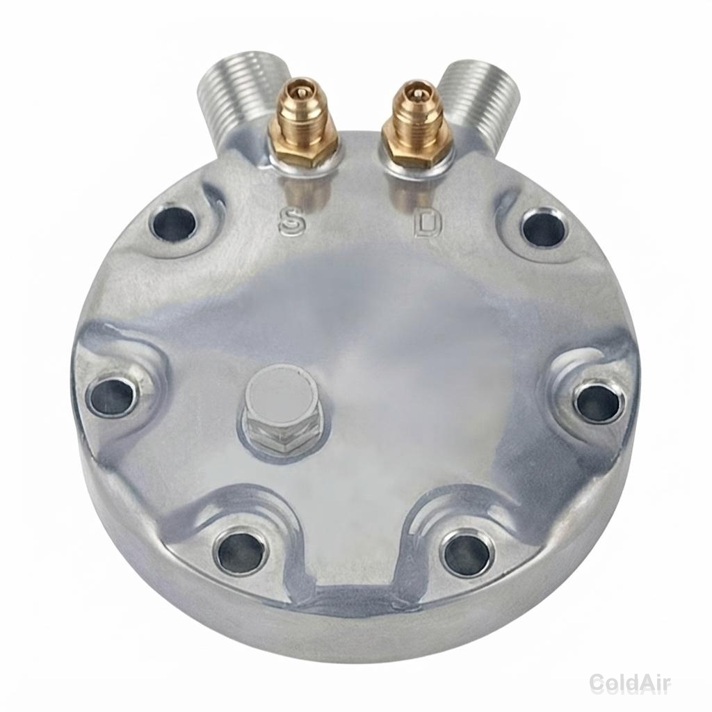 Крышка RC-U08728 на компрессора Sanden 7H, O-Ring, 3/4