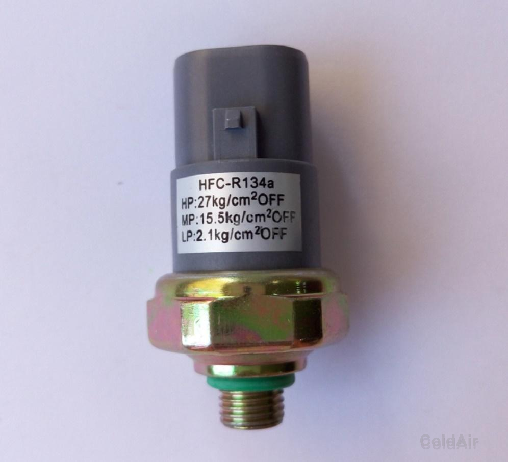 Датчик давления RC-U0454 для Acura/Lexus/Toyota, 3/8-24 UNF Male. HP: 27 Off, MP: 15.5 Off  LP: 2.1 kgf/cm2 Off, HFC-R134a.