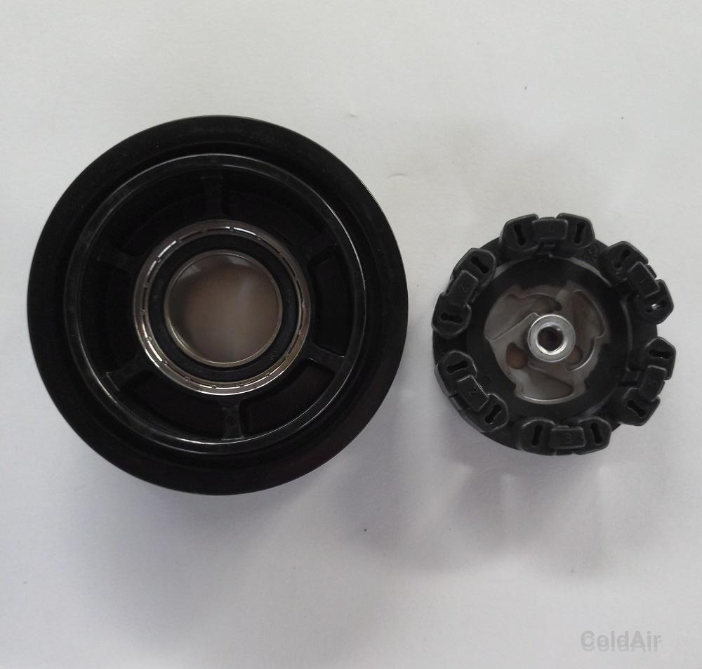 Комплект RC-U08423 шкив: 6-PK Ø​ 120/116*40*29мм, посад. Ø​ 35 мм, примен.:Audi-A6 3.0L, NipponDenso, 6SEU14C.