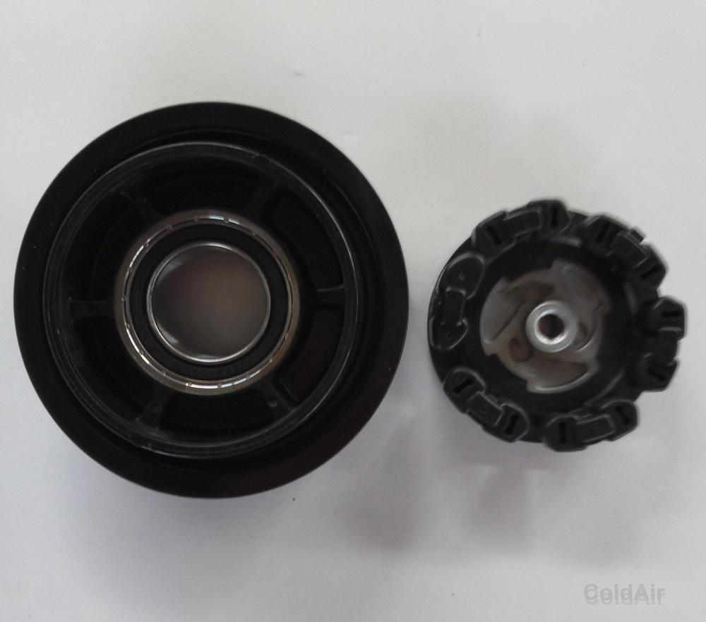 Комплект RC-U08434 шкив: 7-PK, Ø​ 125/120*46*32мм, посад. Ø​ 35 мм, применяемость:  Audi, NipponDenso,7SEU17C.