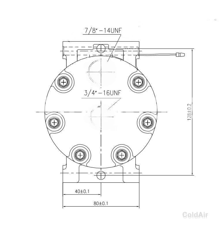 RC-U0840K (7H15,12v,PV8) выходы горизонтальные (O-ring) 3/4