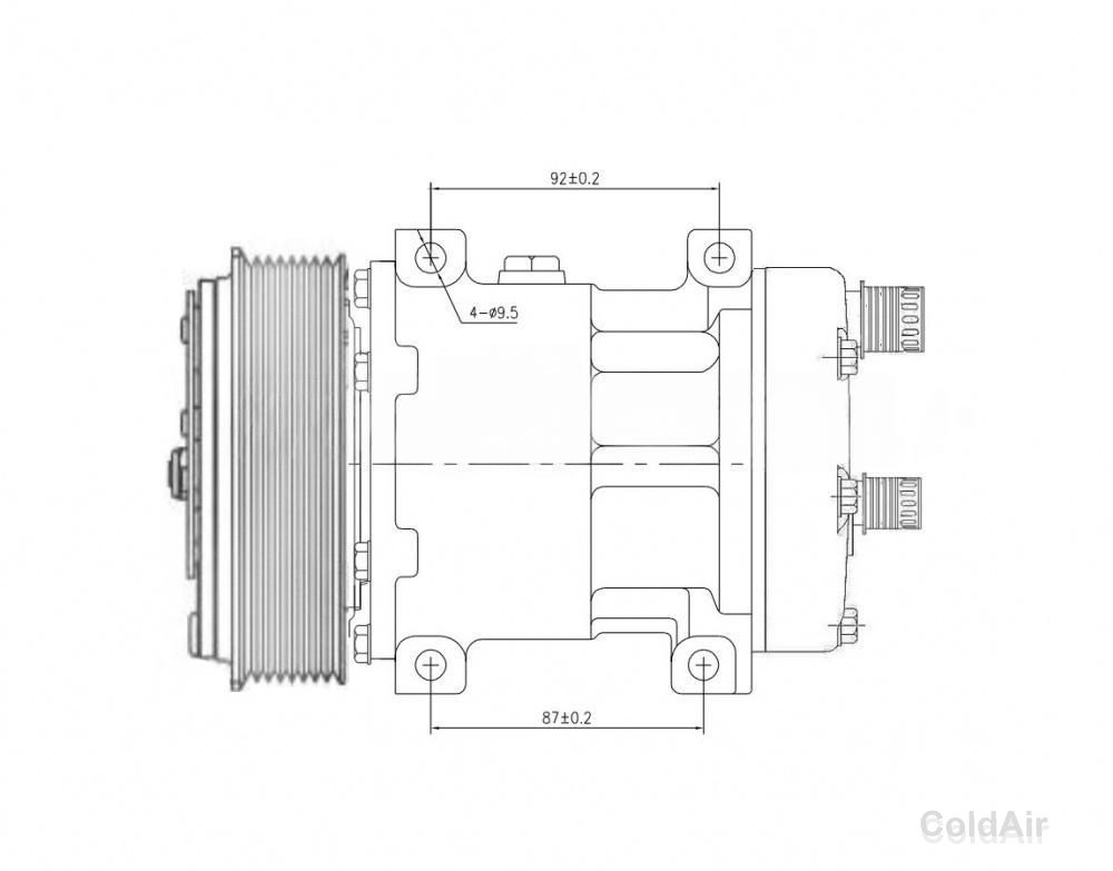 RC-U0840K (7H15,12v,PV8) выходы горизонтальные (O-ring) 3/4
