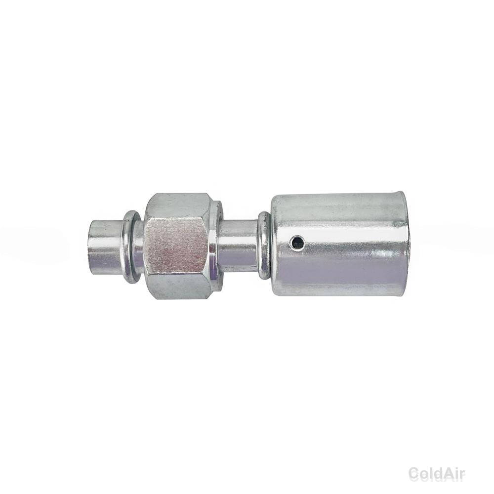 Фитинг RC-U07101 соед., под обжимку, сталь, гайка - сталь, Ø резьбы, 1 1/16" 14 UNF, Ø трубки 3/4",G12,  №12,  #12  (16мм), 180° , со стаканом, O-Ring.