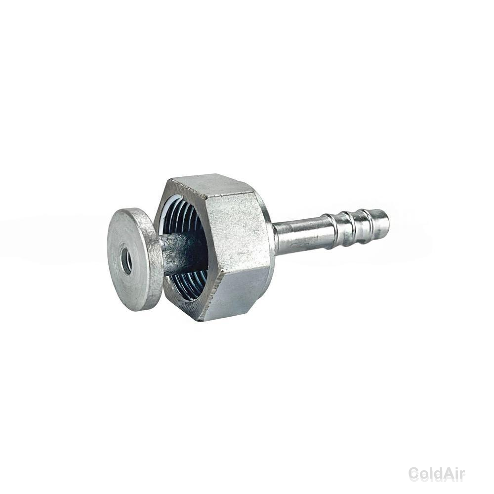 Фитинг RC-U07138 соед., под обжимку, сталь, Ø резьбы 1" 14 UNS, Ø трубки 3/8", G6, №6, #6  (8мм), 180°, без стакана,(ORFS).