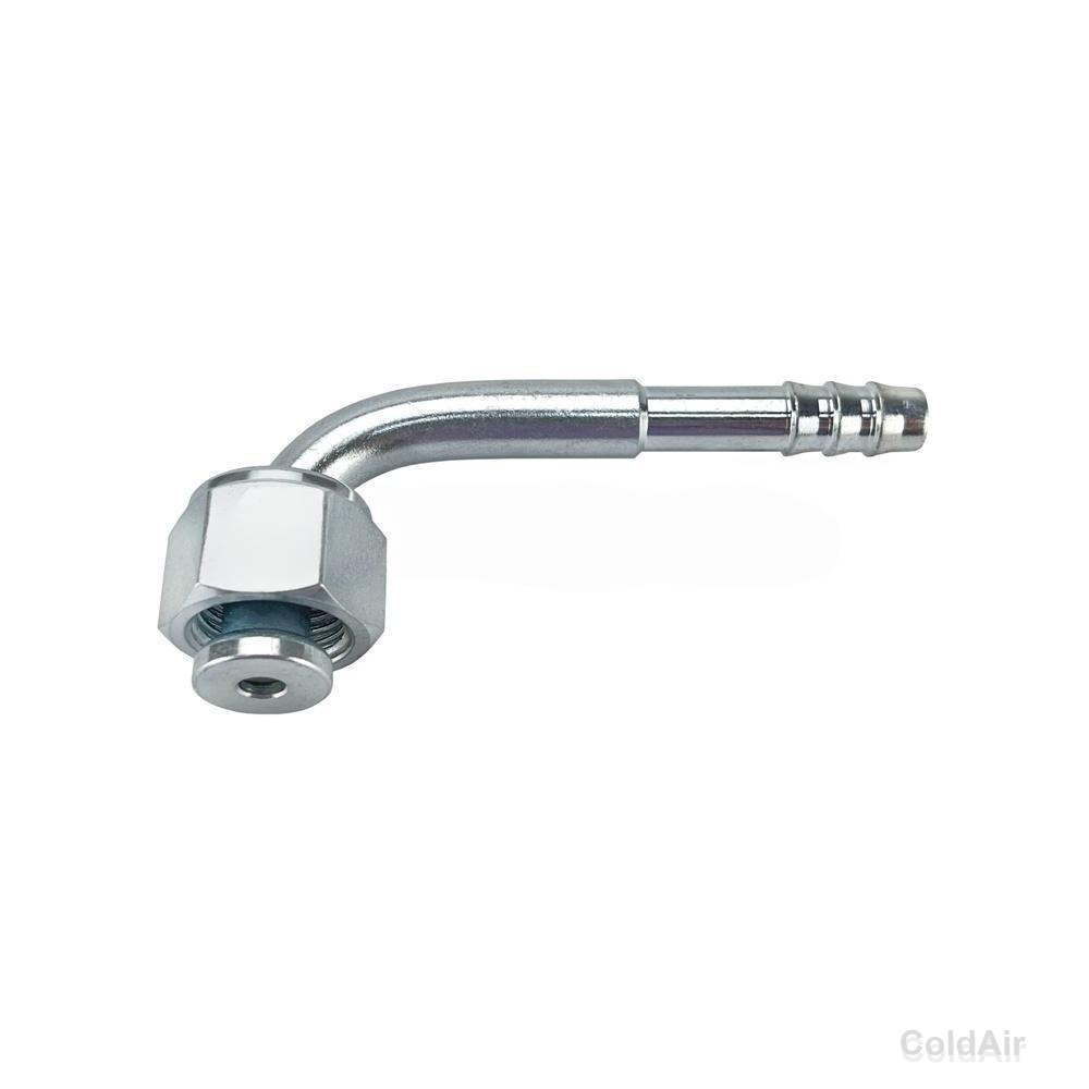 Фитинг RC-U07145 соед., под обжимку, сталь, Ø резьбы 1" 14 UNS, Ø трубки 1/2", G8, №8, #8 (10мм),  90°, без стакана, (ORFS).