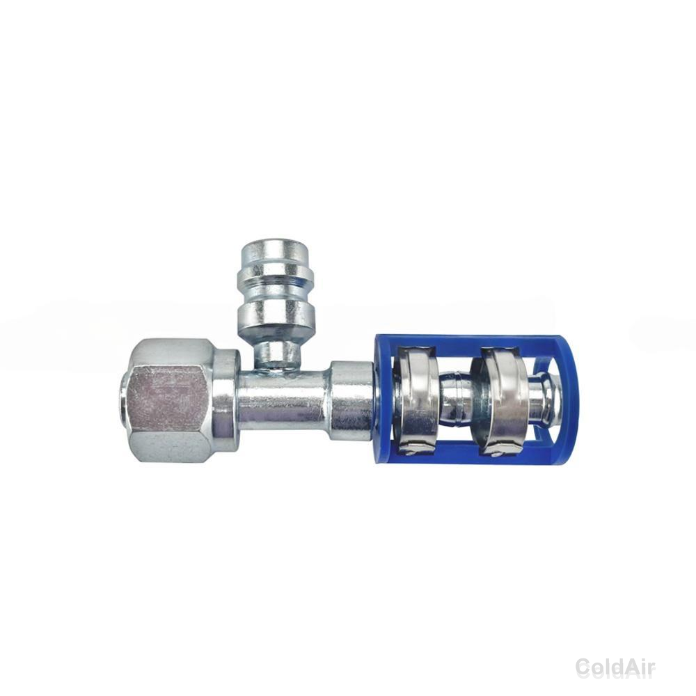 Фитинг RC-U07189 соед., под клипсу, сталь, гайка - сталь, 1/2,  G8,  №8,  #8 (10мм),  O-Ring 180°, елка Air-o-Crimp.